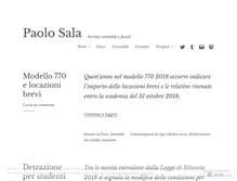Tablet Screenshot of paolosala.it